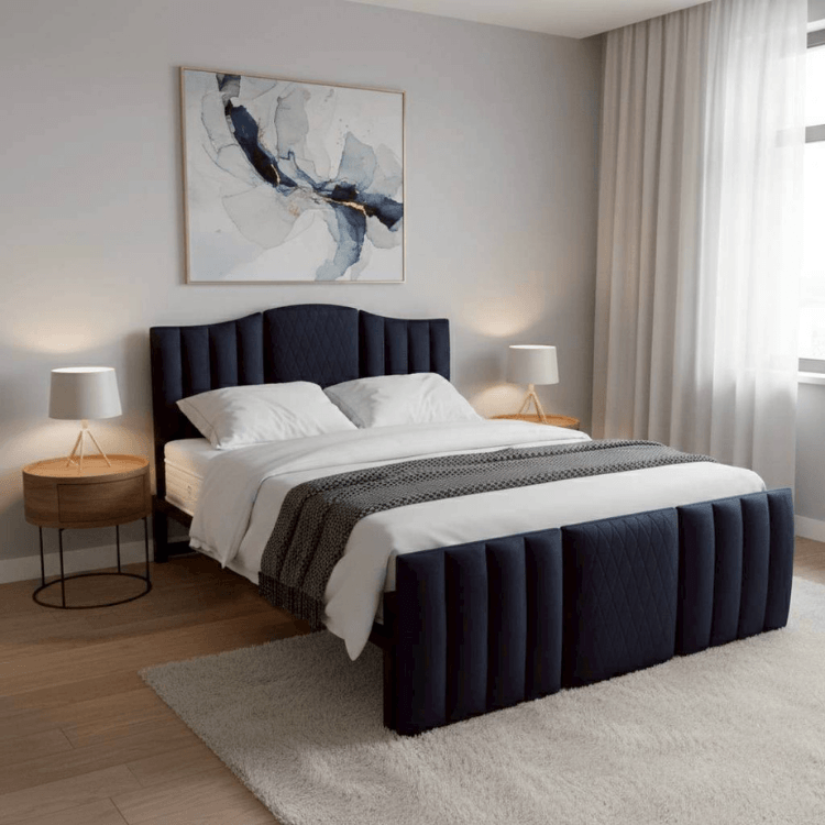 ฐานรองหัวเตียง 5 ฟุต WISDOM DESIGN FURNITURE รุ่น IMAJINE สีกรม